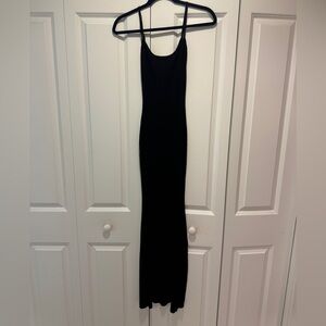 SKIMS, Soft Lounge Ribbed Maxi Slip Dress XS